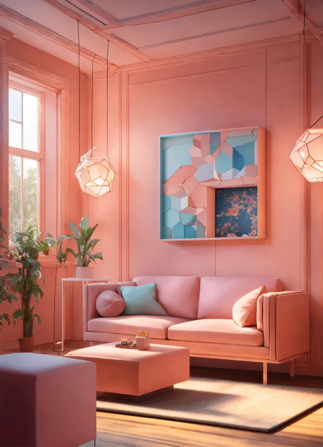 Pink Living Room ideas