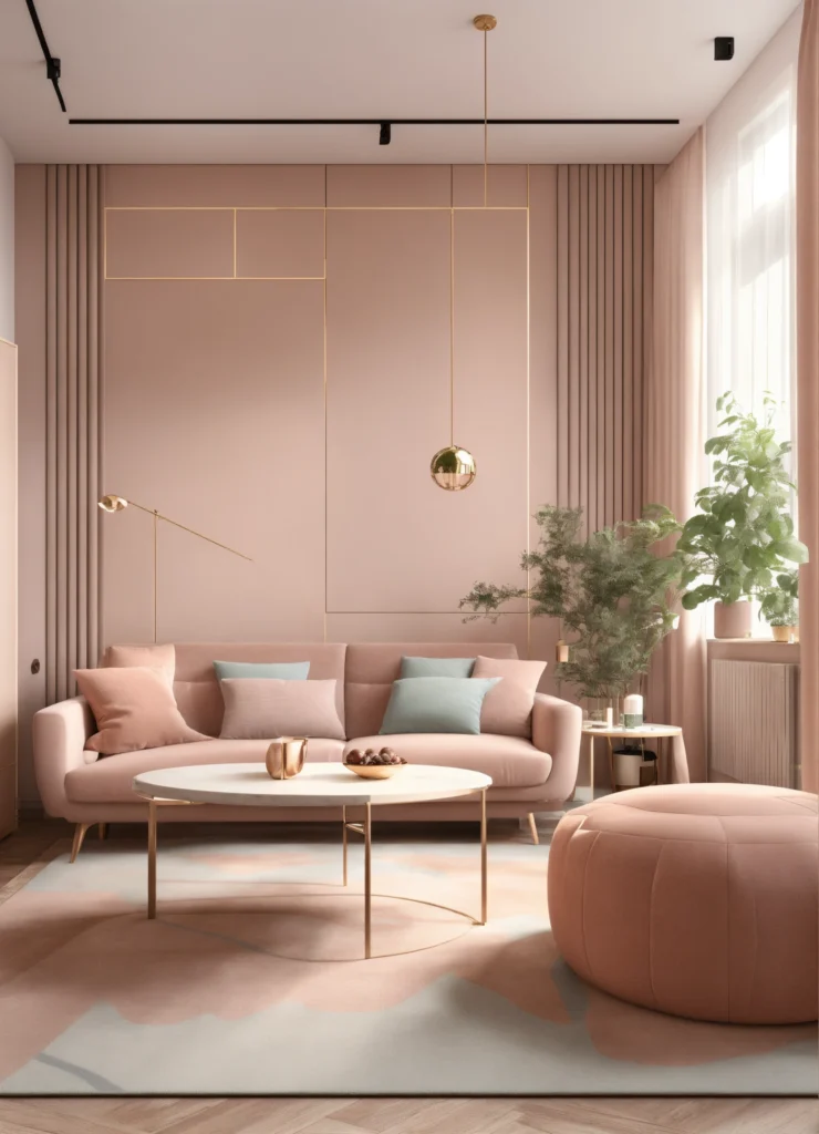 Pink Living Room ideas