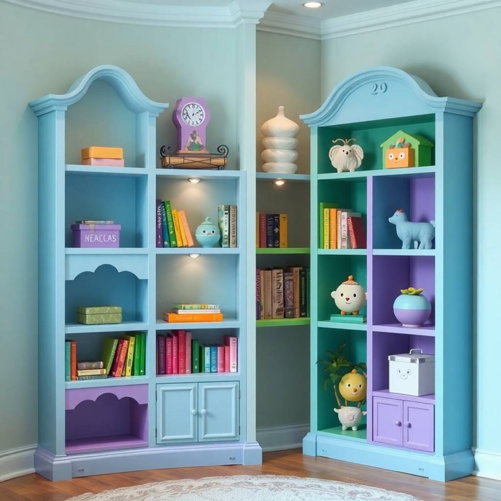 Corner Bookshelf Ideas