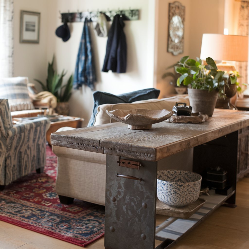 entryway table decor