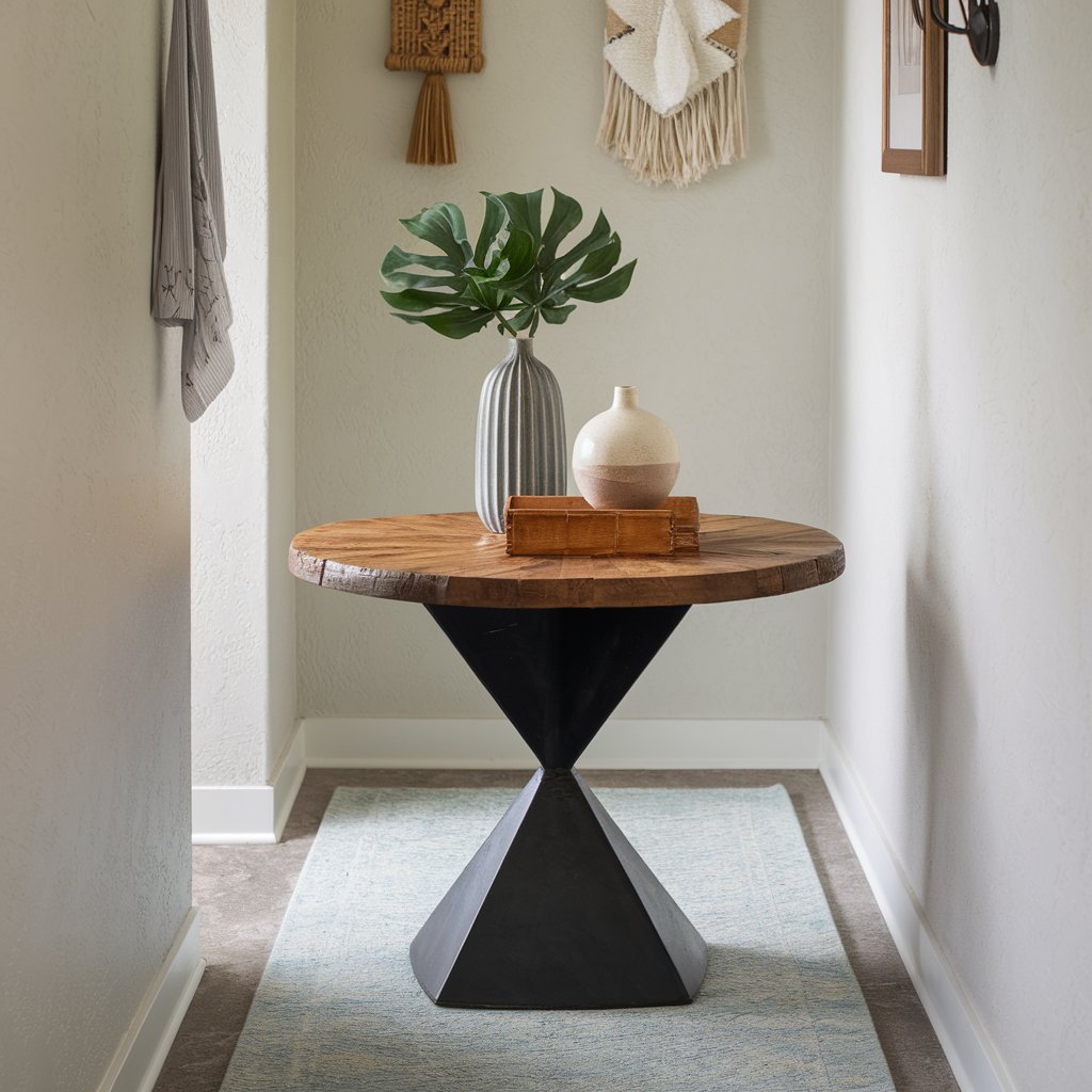 entryway table decor