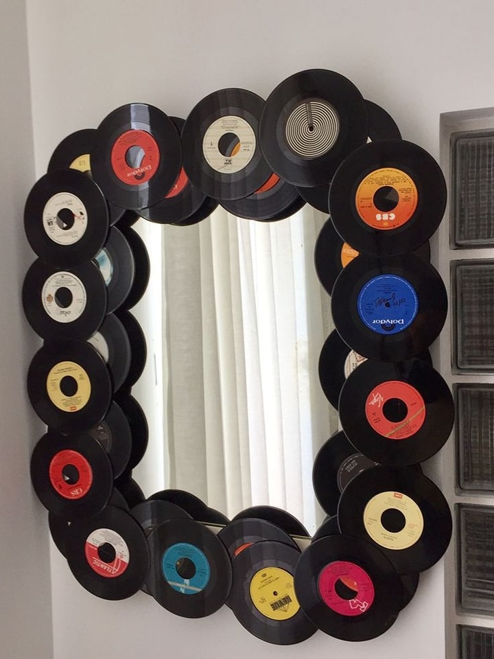 RECYCLE old cd's and disk decoration
